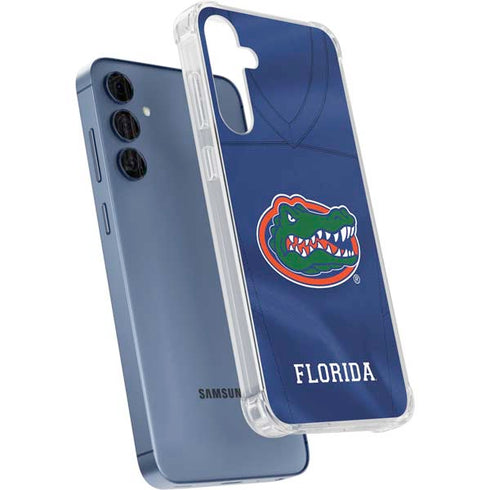 University of Florida Blue Jersey Galaxy A55 5G Clear Case