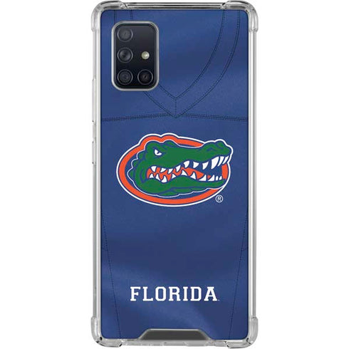 University of Florida Blue Jersey Galaxy A71 5G Clear Case