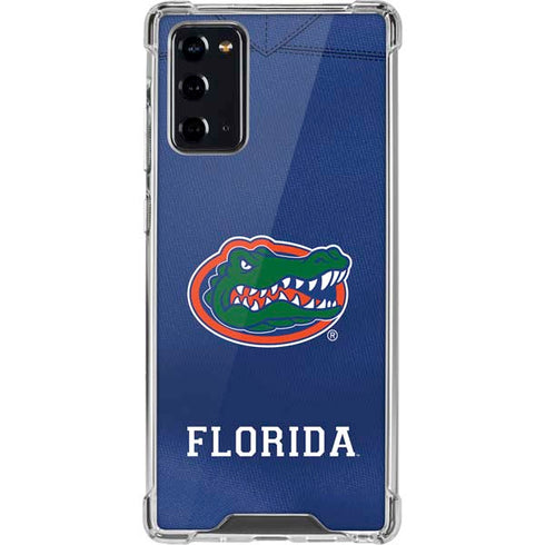 University of Florida Blue Jersey Galaxy Note20 5G Clear Case