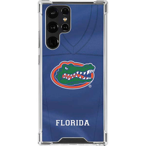 University of Florida Blue Jersey Galaxy S22 Ultra Clear Case