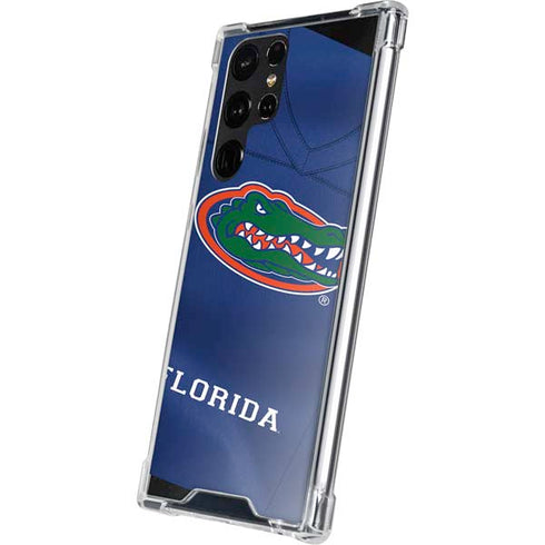 University of Florida Blue Jersey Galaxy S22 Ultra Clear Case