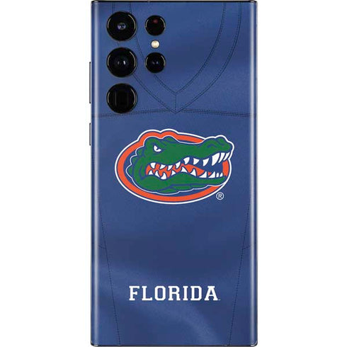 University of Florida Blue Jersey Galaxy S22 Ultra Skin
