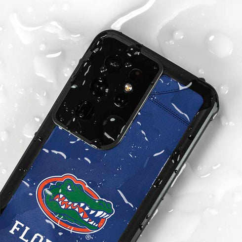 University of Florida Blue Jersey Galaxy S24 Ultra Waterproof Case