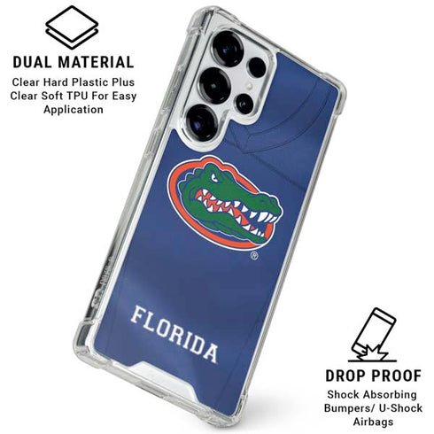 University of Florida Blue Jersey Galaxy S25 Ultra Clear Case