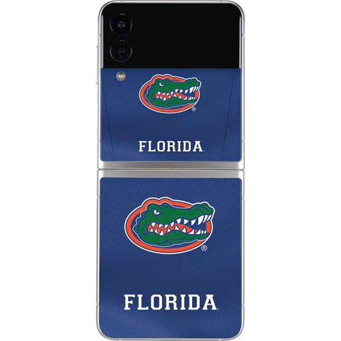 University of Florida Blue Jersey Galaxy Z Flip3 5G Skin