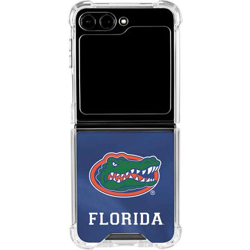 University of Florida Blue Jersey Galaxy Z Flip5 5G Clear Case