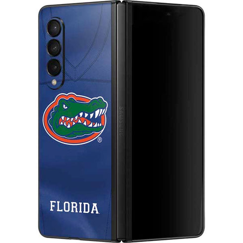 University of Florida Blue Jersey Galaxy Z Fold3 5G Skin