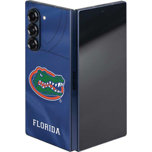 University of Florida Blue Jersey Galaxy Z Fold6 Skin