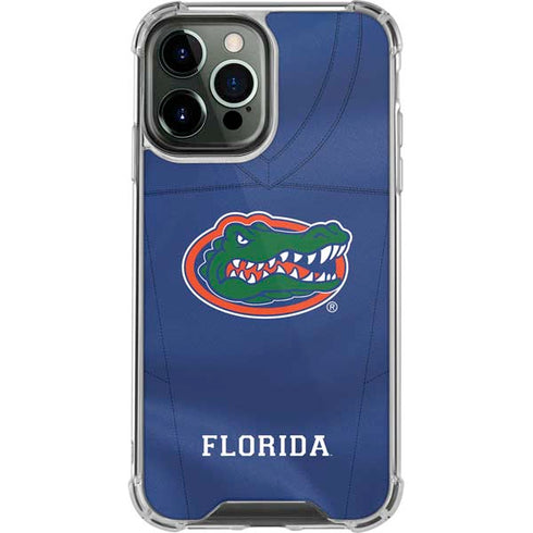 University of Florida Blue Jersey iPhone 13 Pro Max Clear Case