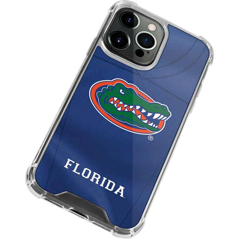 University of Florida Blue Jersey iPhone 13 Pro Max Clear Case