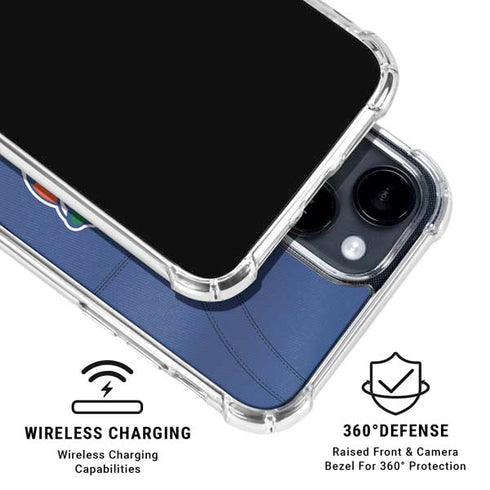 University of Florida Blue Jersey iPhone 14 Plus Clear Case