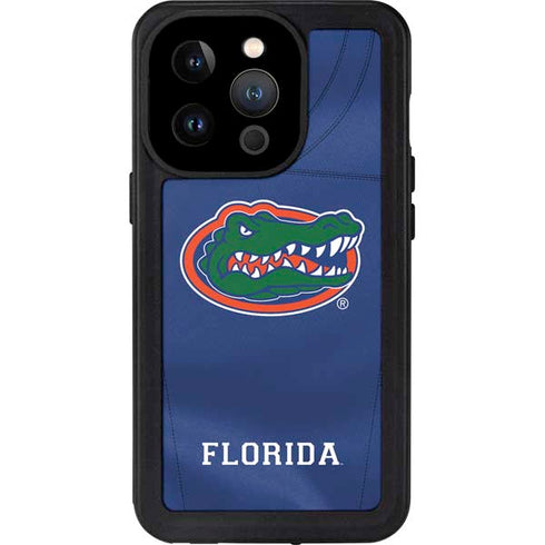 University of Florida Blue Jersey iPhone 14 Pro Waterproof Case