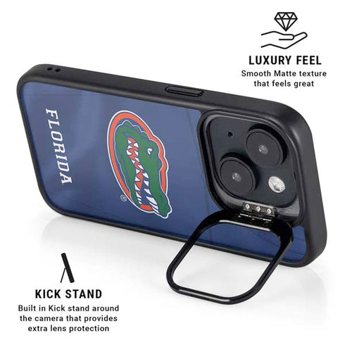 University of Florida Blue Jersey iPhone 15 Plus Kickstand Case