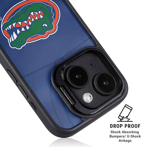 University of Florida Blue Jersey iPhone 15 Plus Kickstand Case