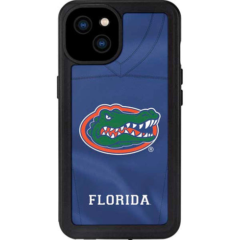 University of Florida Blue Jersey iPhone 15 Plus Waterproof Case