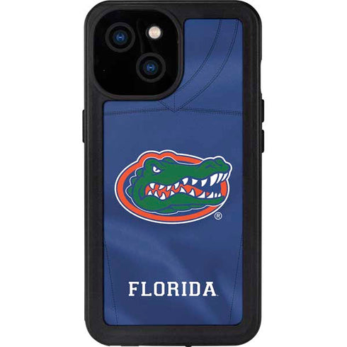 University of Florida Blue Jersey iPhone 15 Waterproof Case