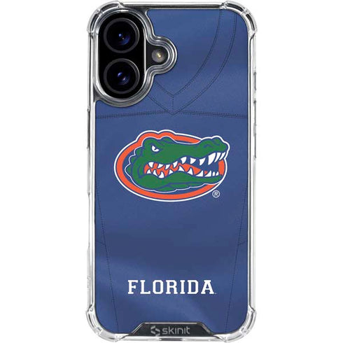 University of Florida Blue Jersey iPhone 16 Clear Case