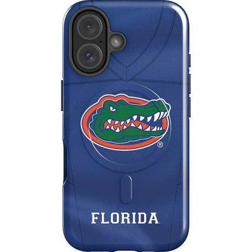 University of Florida Blue Jersey iPhone 16 Magsafe Impact Case