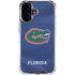 University of Florida Blue Jersey iPhone 16 Plus Clear Case