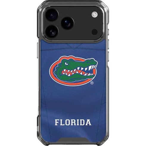 University of Florida Blue Jersey iPhone 18 Pro Max Clear Case