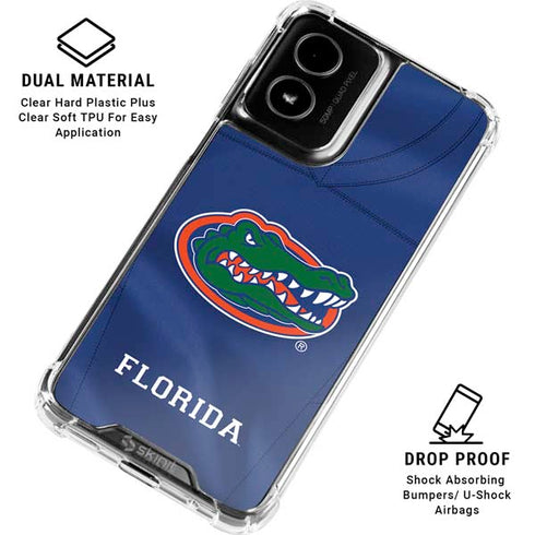 University of Florida Blue Jersey Moto G Power 5G (2024) Clear Case