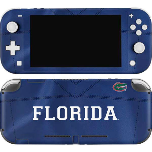 University of Florida Blue Jersey Nintendo Switch Lite Skin