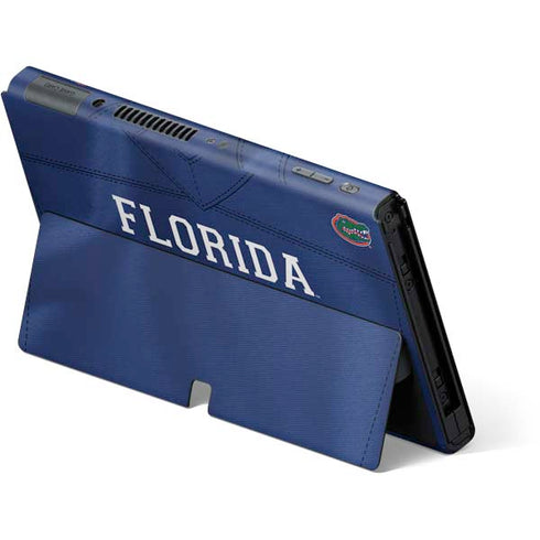 University of Florida Blue Jersey Nintendo Switch OLED (2021) Skin