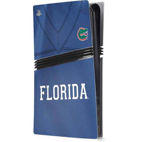University of Florida Blue Jersey PS5 Pro Console Skin