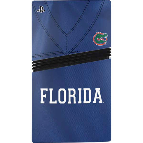 University of Florida Blue Jersey PS5 Pro Console Skin