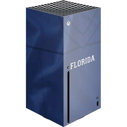 University of Florida Blue Jersey Xbox Series X Console Skin