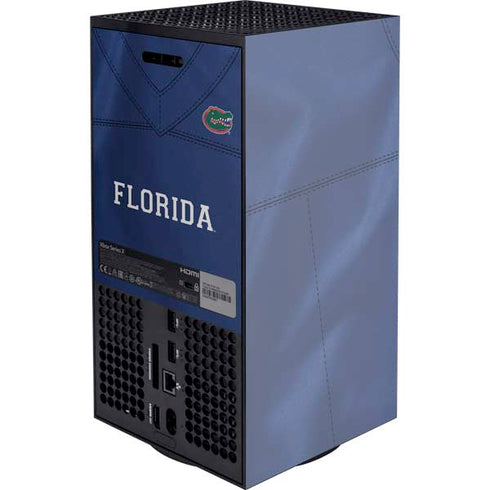 University of Florida Blue Jersey Xbox Series X Console Skin