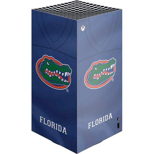 University of Florida Blue Jersey XBox Series X Digital Edition Console Skin