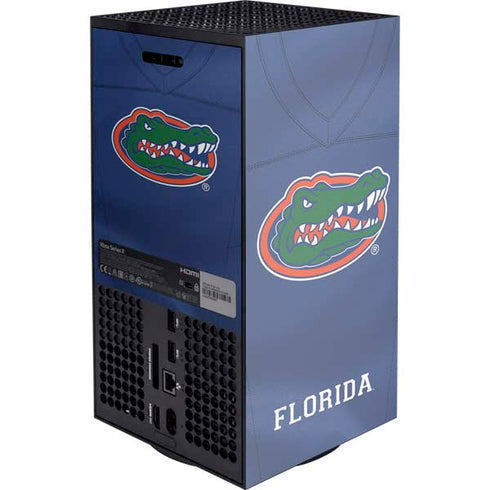 University of Florida Blue Jersey XBox Series X Digital Edition Console Skin