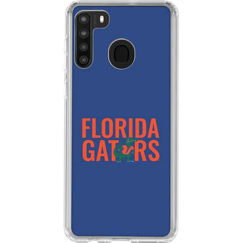 University of Florida Gators Galaxy A21 Clear Case
