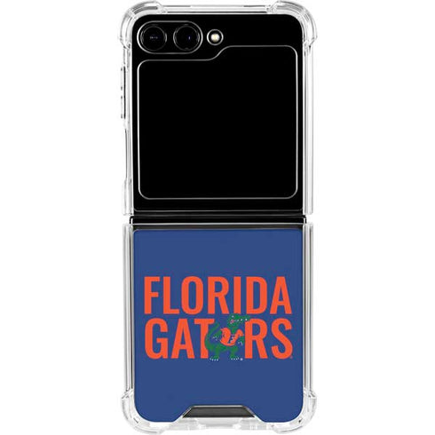 University of Florida Gators Galaxy Z Flip5 5G Clear Case