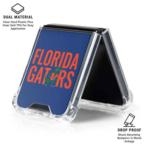 University of Florida Gators Galaxy Z Flip6 Clear Case