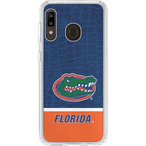 University of Florida Gators Logo Galaxy A20 Clear Case