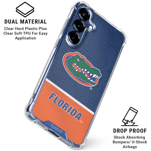 University of Florida Gators Logo Galaxy S25 Clear Case