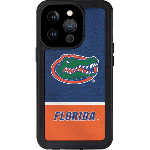 University of Florida Gators Logo iPhone 14 Pro Waterproof Case