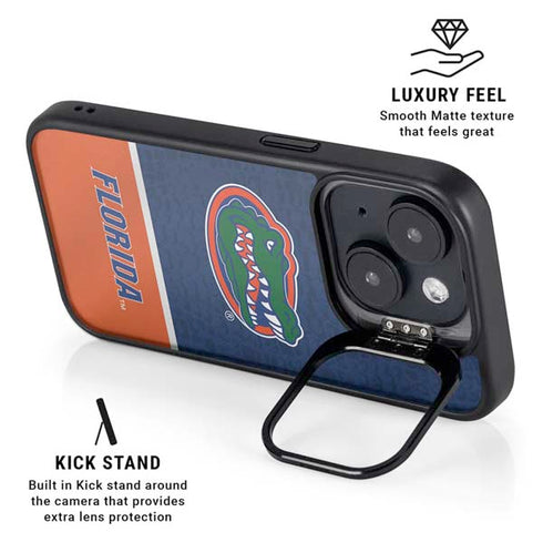 University of Florida Gators Logo iPhone 15 Plus Kickstand Case