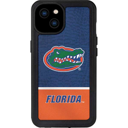 University of Florida Gators Logo iPhone 15 Plus Waterproof Case