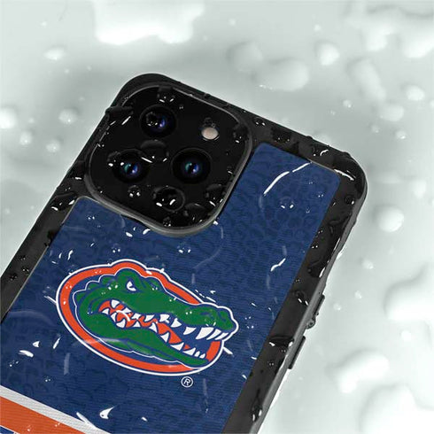 University of Florida Gators Logo iPhone 15 Pro Waterproof Case