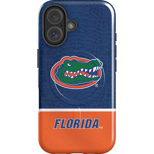 University of Florida Gators Logo iPhone 16 Magsafe Impact Case