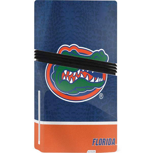 University of Florida Gators Logo PS5 Pro Disk Bundle Skin