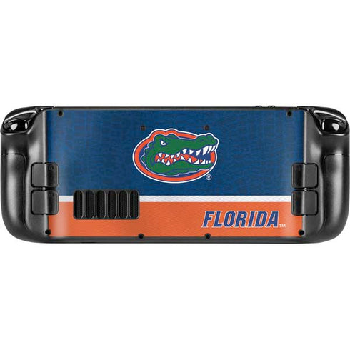 University of Florida Gators Logo Steam Deck Handheld Gaming Computer Skin