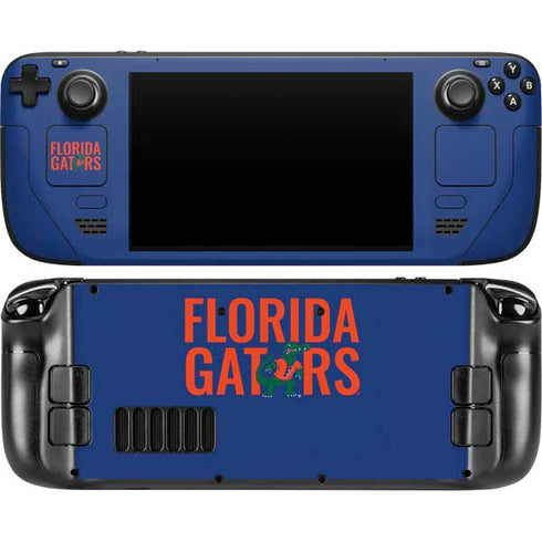 University of Florida Gators Steam Deck Handheld Gaming Computer OLED Skin