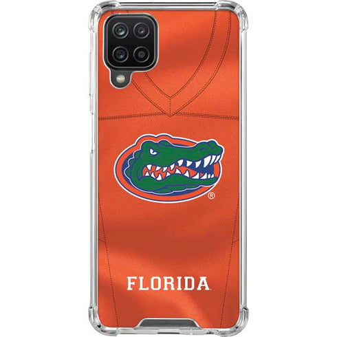 University of Florida Orange Jersey Galaxy A12 Clear Case