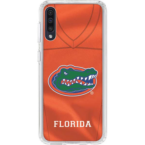 University of Florida Orange Jersey Galaxy A50 Clear Case