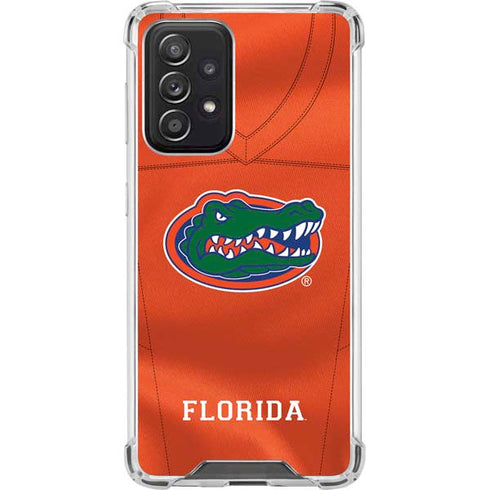 University of Florida Orange Jersey Galaxy A52 5G Clear Case