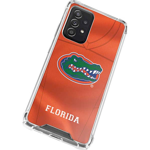 University of Florida Orange Jersey Galaxy A72 5G Clear Case